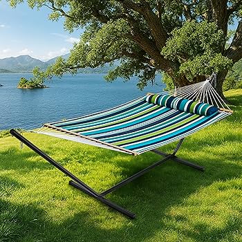 Hammock With Canopy Patio Swing Lounge Chair Hammock Chair W
